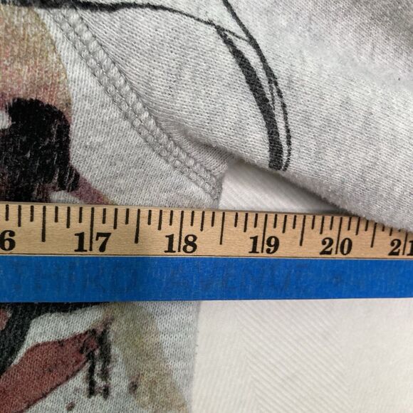 Proenza Schouler Neiman Marcus Small S Graffiti Print Gray Pullover Sweatshirt - Picture 6 of 10